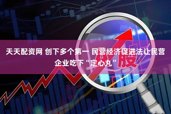 天天配资网 创下多个第一 民营经济促进法让民营企业吃下“定心丸”